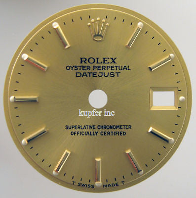 Rolex Ladies Datejust Dial - Champagne - Kupfer Jewelry