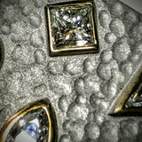 "Diamond Emily" 18kwg Solid wide love-cuff Bracelet by Kupfer Design