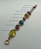 "Rain of Colors" Gem Linked Bracelet by Kupfer Design