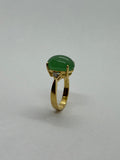 Rare "Jelly Bean" Natural Jade Ring by Kupfer Design