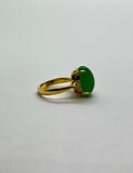 Rare "Jelly Bean" Natural Jade Ring by Kupfer Design