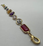 "Rain of Colors" Gem Linked Bracelet by Kupfer Design