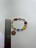"Rain of Colors" Gem Linked Bracelet by Kupfer Design