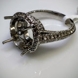 Danhov Couture Engagement Ring in 18kt White Gold by Danhov Couture (Mounting ONLY) - Kupfer Jewelry - 1