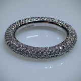 Giorgio Visconti Giorgio Visconti Micro Pave White Gold Wedding Band - Kupfer Jewelry - 1