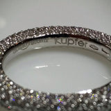 Giorgio Visconti Giorgio Visconti Micro Pave White Gold Wedding Band - Kupfer Jewelry - 4