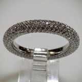 Giorgio Visconti Giorgio Visconti Micro Pave White Gold Wedding Band - Kupfer Jewelry - 3