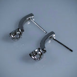 Kupfer Jewelry Diamond "Perfection" Earrings, Hand-Made - Kupfer Jewelry - 4